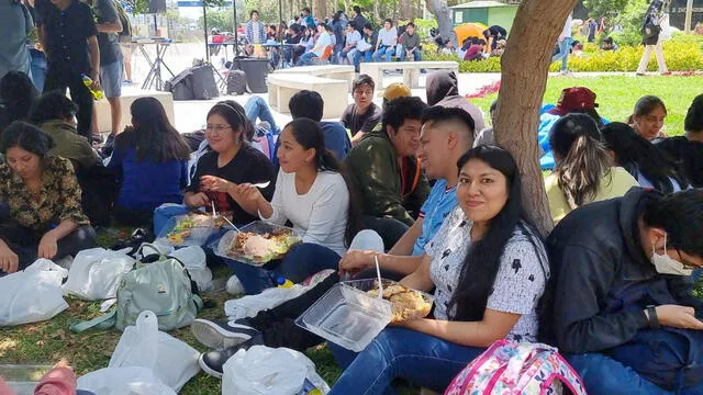 Almuerzo especial en San Marcos. Foto: URPI-LR