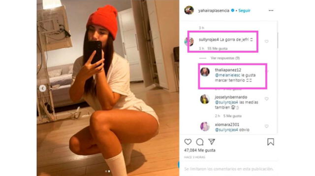 La salsera Yahaira Plasencia compartió en Instagram posando con una gorra roja, la misma que usó Jefferson Farfán en otra foto.