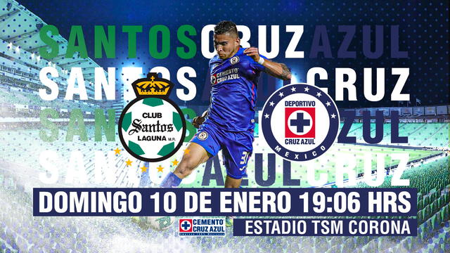 Cruz Azul y Santos debutan en este torneo. Foto: Cruz Azul/Twitter