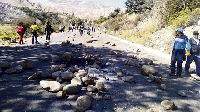 En Moquegua también hubo protestas por el proyecto Quellaveco.