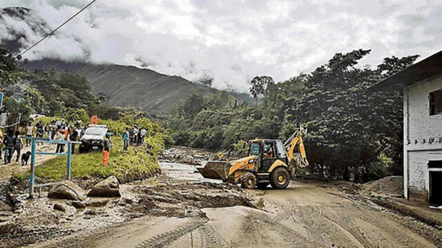 Cusco: Huaico bloquea nuevamente ingreso al distrito de Huayopata