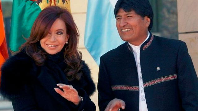 El gobierno de Morales mantuvo relaciones estrechas con el mandato de Cristina Fernández. Foto: Twitter.