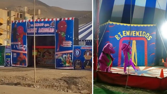 ¿Sabías que existe el circo de “Barney achorao”? Te contamos precio y donde queda