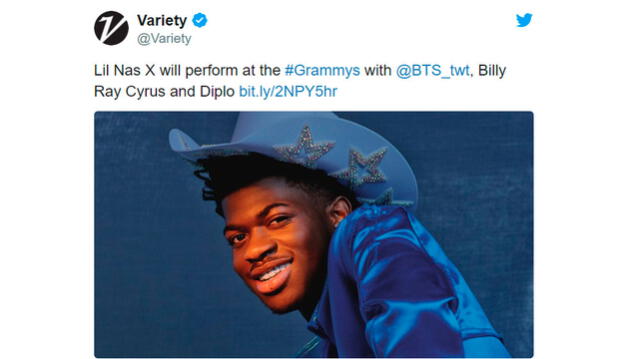 Variety anunció la colaboración entre Lil Nas X y BTS
