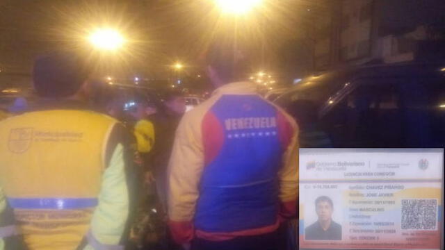 Surco: Venezolano conducía miniván sin autorización y huye de inspectores