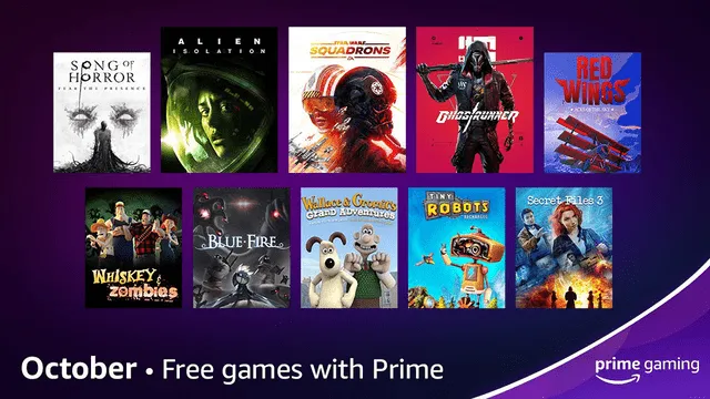 Todos los juegos gratuitos de octubre. Foto: Amazon