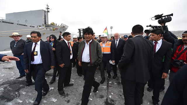 Evo Morales en Perú EN VIVO: Visita puerto de Ilo para verificar su capacidad operativa