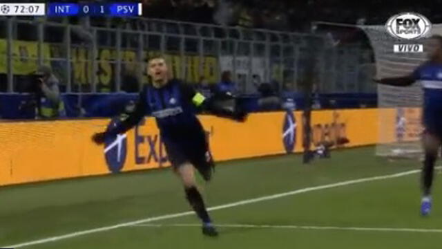 Inter vs PSV: Mauro Icardi lo igualó con tremendo testazo [VIDEO]
