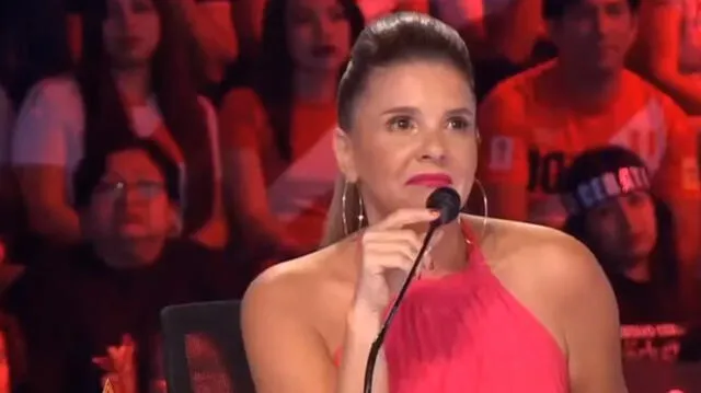 Johanna San Miguel se sorprendió por la reacción del participante de "Yo Soy". (Foto: captura)