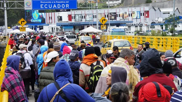 Ecuador le da una posibilidad de pasar por su país a los migrantes venezolanos. Foto: EFE.