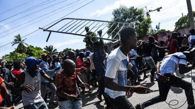 Protestas en Haití ante el gobierno de Jovenel Moise. Foto: Difusión