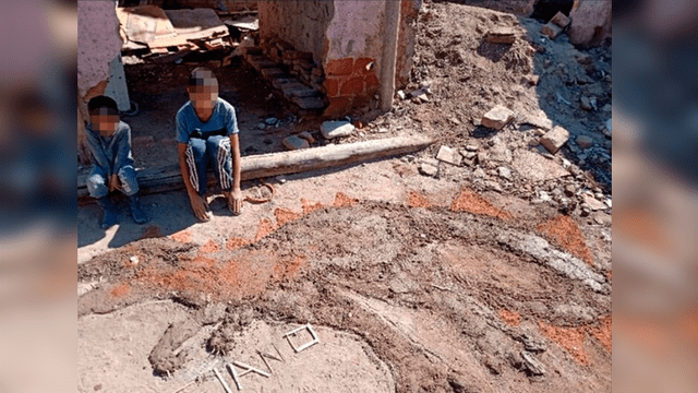 Luciano, el niño artista que conmovió a todos con su tarea hecha con tierra [FOTOS]