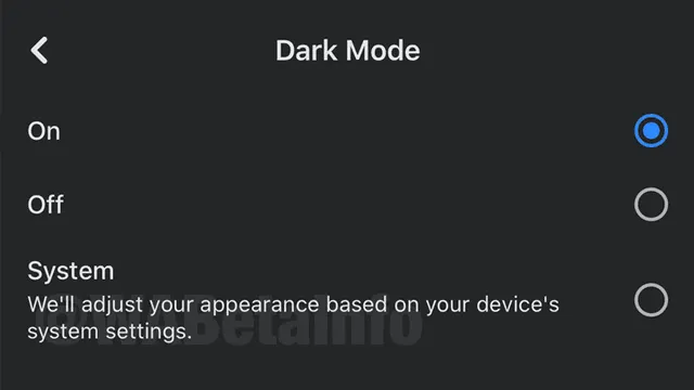 Facebook | Modo oscuro para iOS