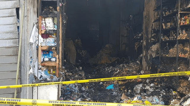 Incendio en tienda ocasionó la muerte de madre y sus tres pequeños. Foto: GLR