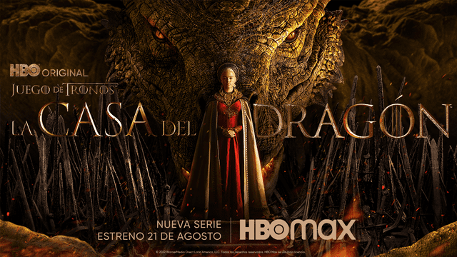 "House of the dragon", "La casa del dragón", HBO Max, GOT
