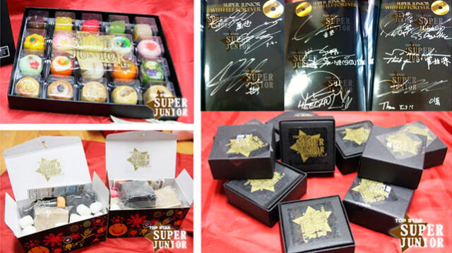 Super Junior retribuyó con regalos a los ELF que colaboraron con el disco de oro puro.
