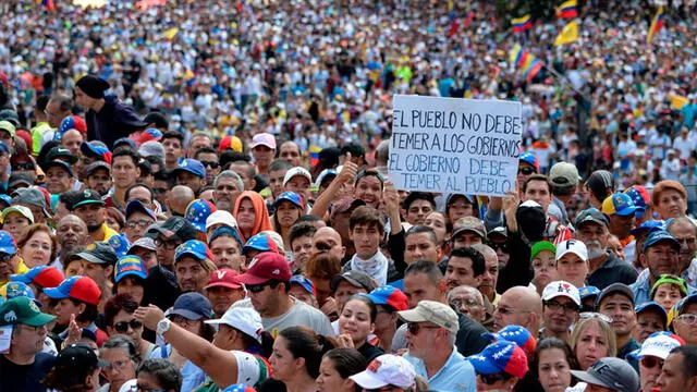 Venezuela marchó para pedir a las FF.AA. retirar su respaldo a régimen de Maduro