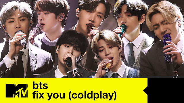 BTS interpretará "Fix you" de Coldplay en MTV Unplugged. Foto: MTV