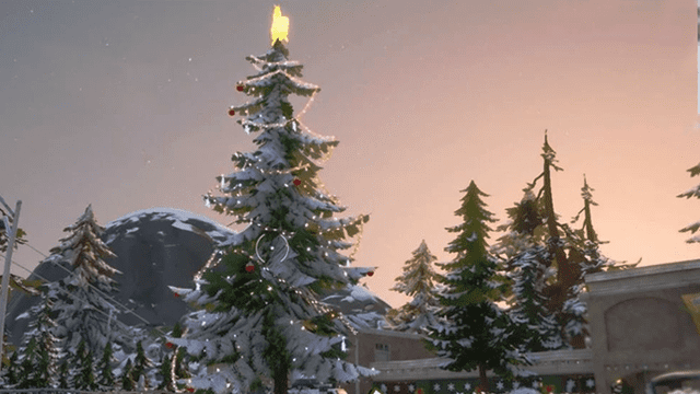 Fortnite: baila junto a árboles de navidad