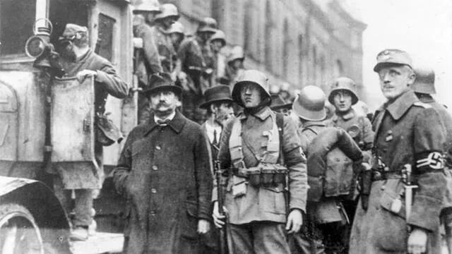 Nazis que participaron en el putsch de 1923. Foto: Bundesarchiv.