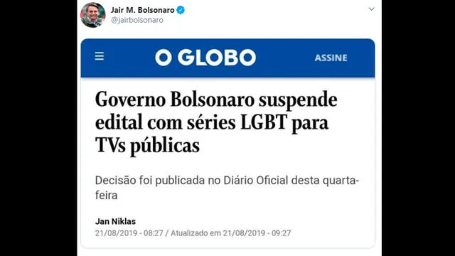Twitter Jair Bolsonaro