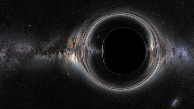 Representación de un agujero negro. Fuente: ESA/ESO.