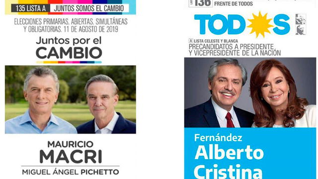 Argentina: boletas para el PASO 2019