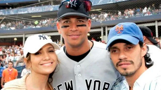 Jennifer Lopez, Alex Rodriguez y Marc Anthony