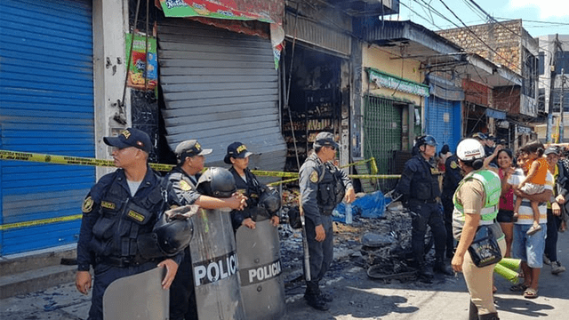 Ministerio Público investiga incendio en tienda de Iquitos. Foto: GLR