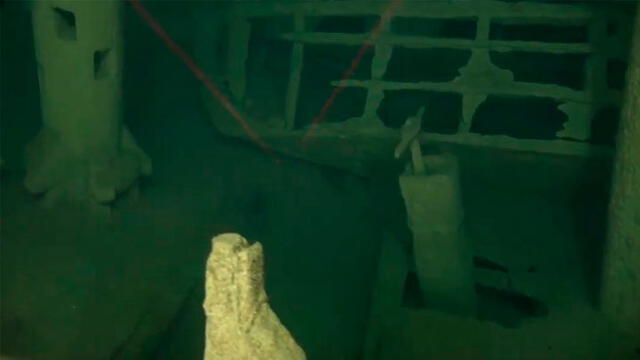 Inspección de las partes del barco. Captura de video.