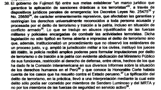 Demanda de las víctimas ante la Corte Interamericana de Derechos Humanos en el caso de Wilson García y Urcesino Ramirez contra la República del Perú.