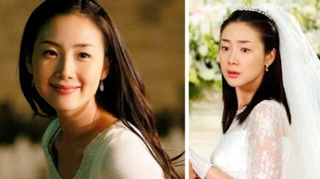 Choi Ji Woo a los 28 años cuando protagonizó "Escalera al cielo".