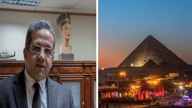 Egipto: iluminan pirámide de Guiza con la frase “Quédate en casa, mantente seguro”