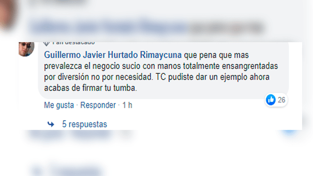 Polémica respuesta ante la decisión del Tribunal Constitucional.