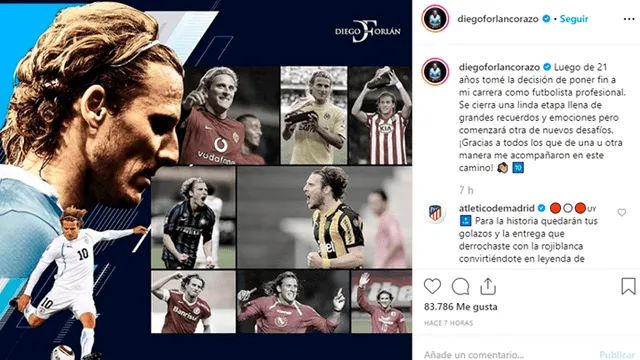 Diego Forlán - Instagram