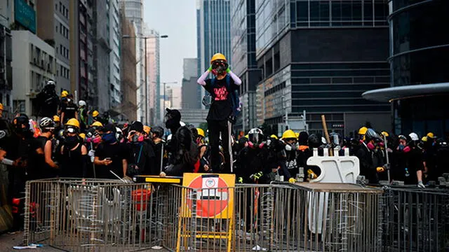 Las protestas en Hong Kong se han fortalecido en los últimos días ante la presión de China sobre la isla. Foto: AFP
