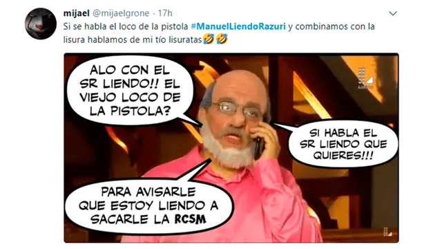 Facebook: usuarios se burlan del polémico conductor Manuel Liendo Razuri [FOTOS]