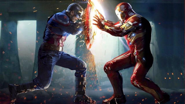 Iron Man y Capitán América protagonizaron "Civil war".