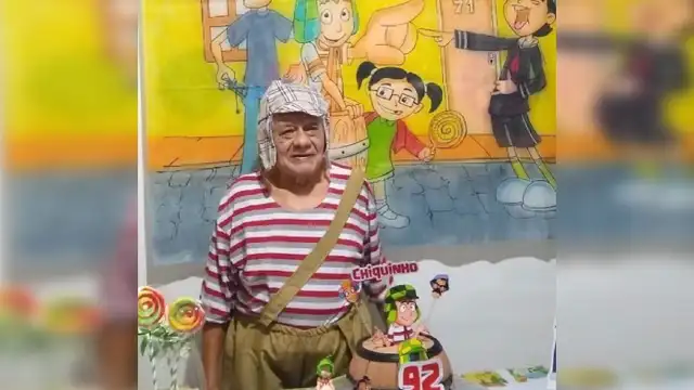 Abuelito se viste de ‘El Chavo del 8’ y celebra su cumpleaños en honor a su personaje favorito [FOTOS]