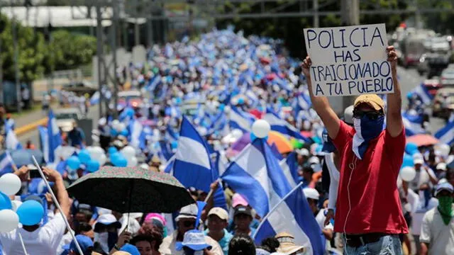 Miles de protestantes vuelven a las calles de Nicaragua para exigir la renuncia de Daniel Ortega