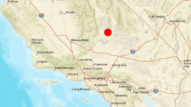 Se registra un sismo de 6,6 grados al sur de California en Estados Unidos. Foto: ABC News.