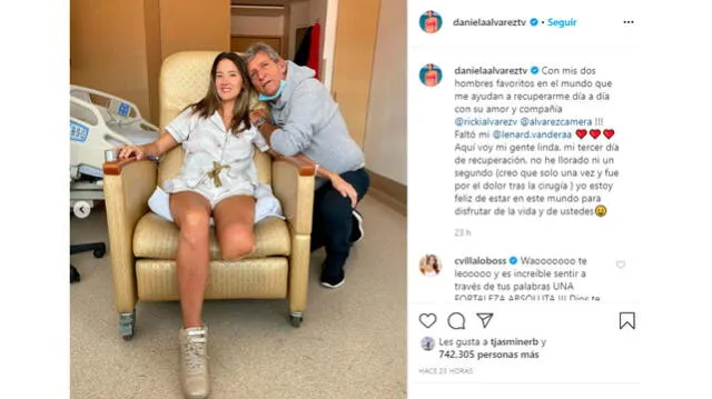 Daniela Álvarez comparte foto con su familia. Foto: captura Instagram