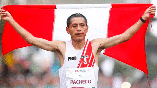 Christian Pacheco compite en maratón masculino. Foto: Difusión