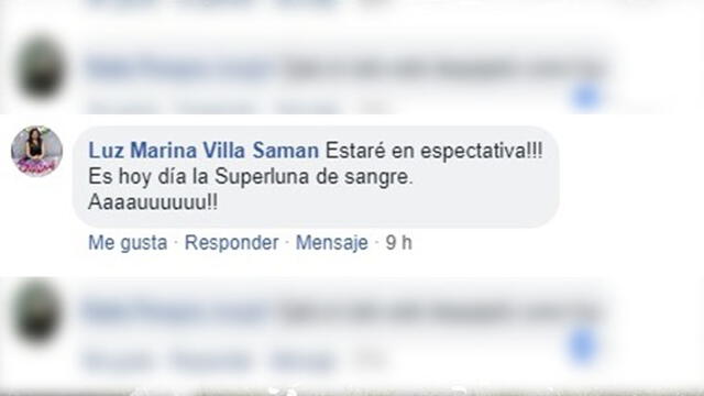 Facebook: usuarios emocionados por ver Superluna Sangre de Lobo [FOTOS]