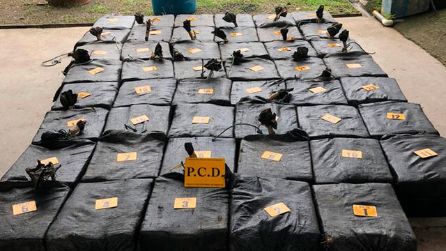 El cargamento de droga tenía como destino llegar a las costas de Jamaica y Costa Rica. Foto: Cortesía.