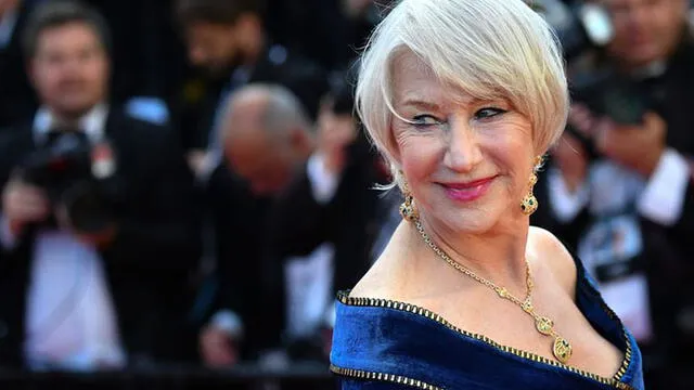 Hellen Mirren, actriz británica.