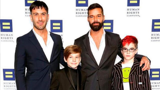 Ricky Martin y familia