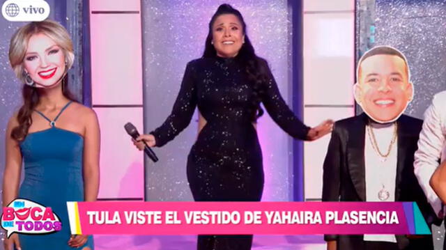 Tula Rodríguez imita look de Yahaira Plasencia en Premios Lo Nuestro