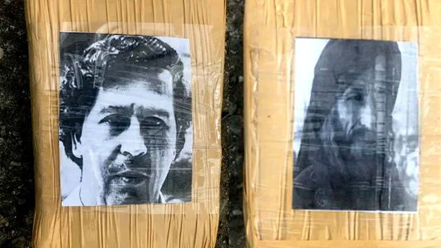 Incautan 1600 kilos de marihuana con la cara de Pablo Escobar y Bin Laden [FOTOS]
