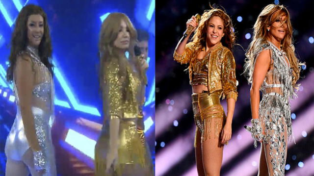 Janet Barboza y Karla Tarazona imitan a Shakira y Jennifer Lopez